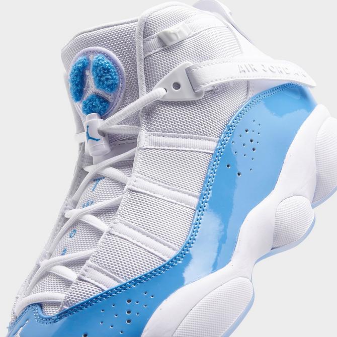 Blue and white 6 rings jordans on sale