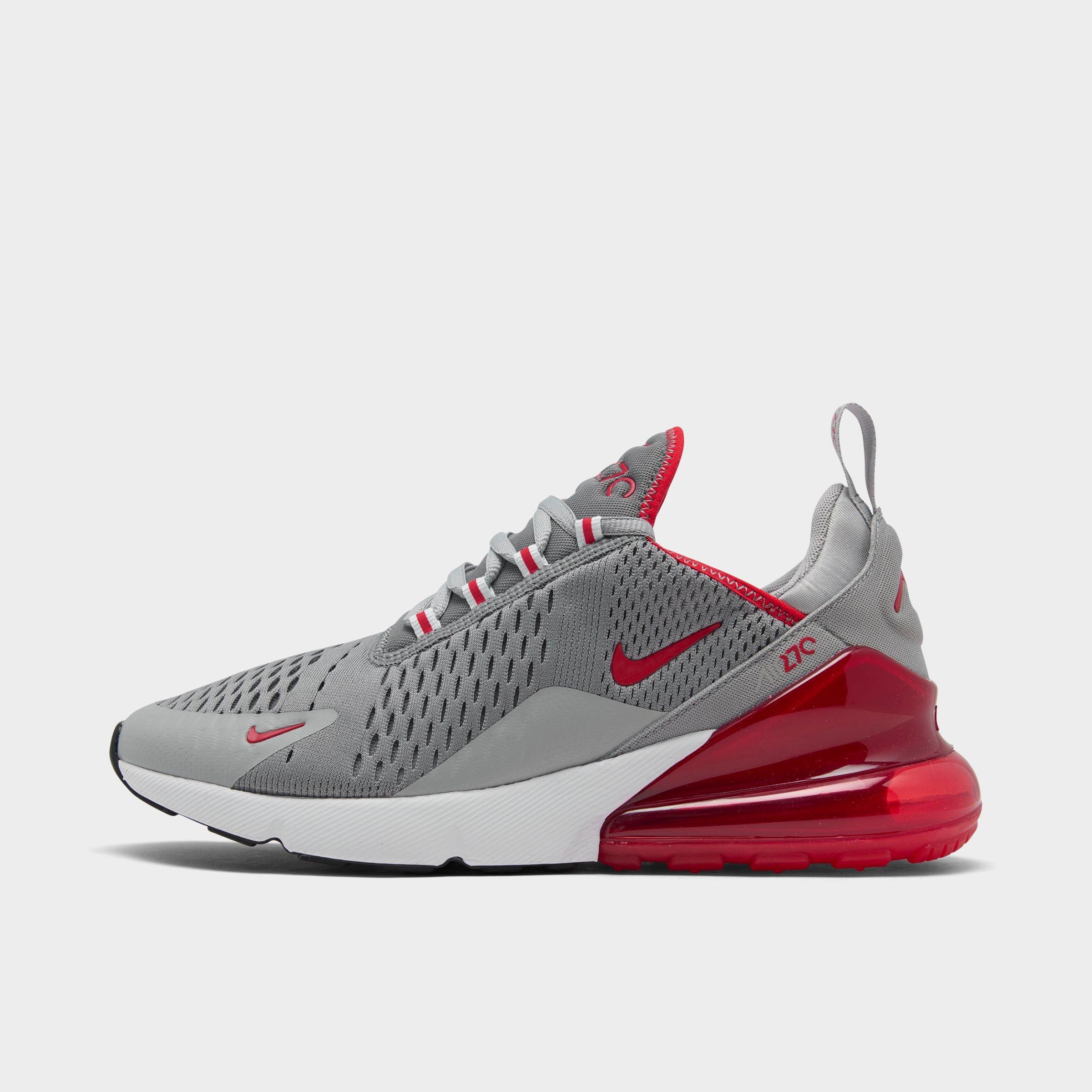 grey and red nike air max 270