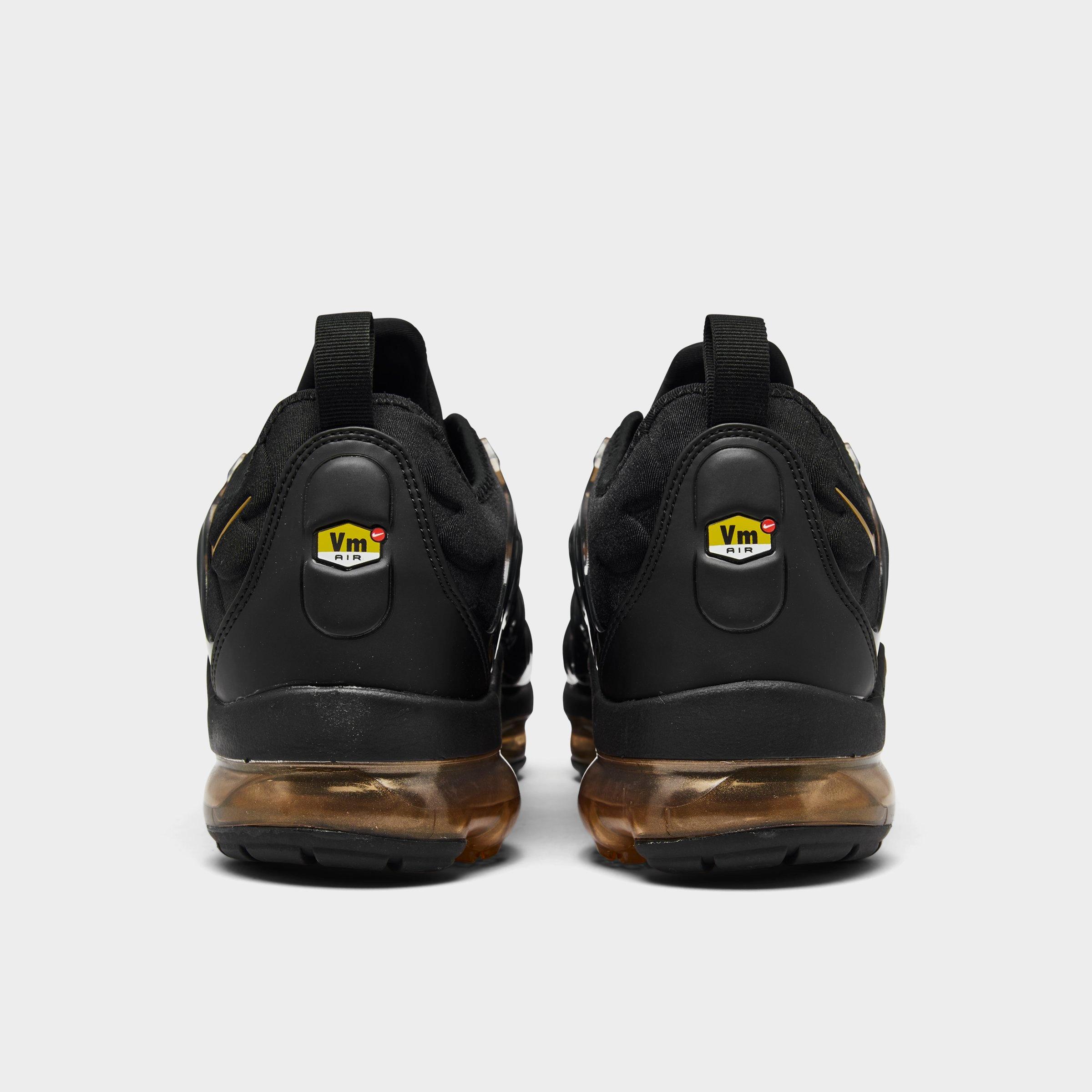 nike air vapormax plus black and gold