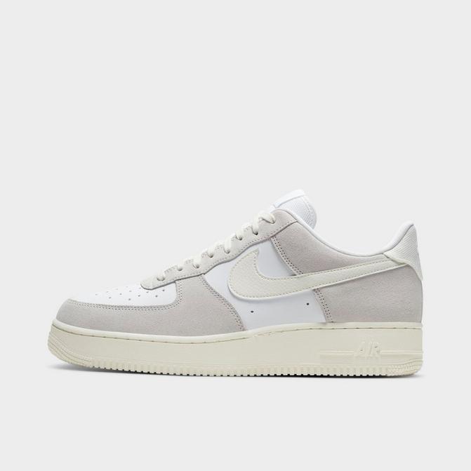 men's nike air force 1'07 lv8 se reflective swoosh suede casual shoes