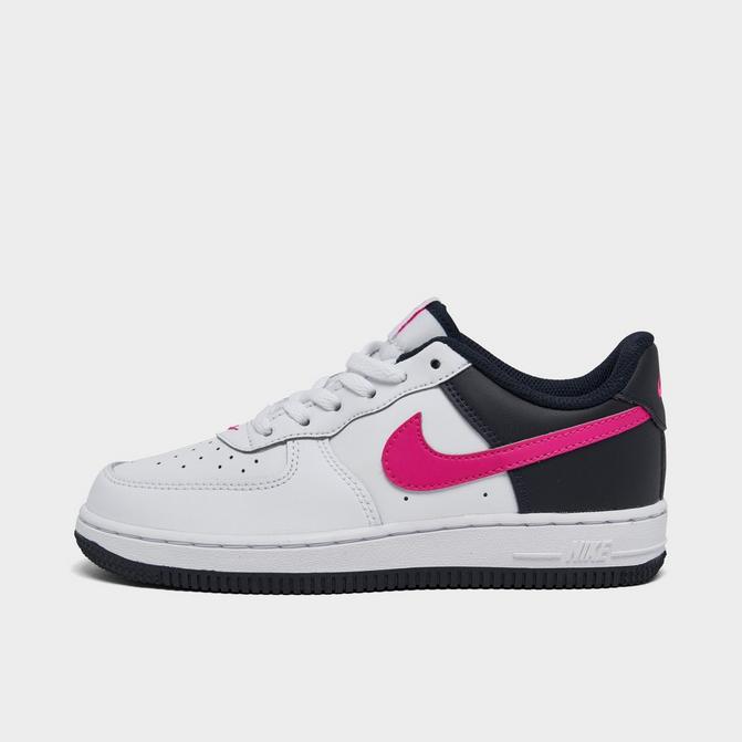 Nike Big Kids' Shoe Air Force 1 LV8 1 (White/Obsidian