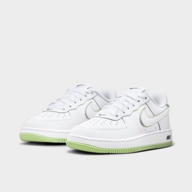 A Kid's Nike Air Force 1 Appears In Black/Volt