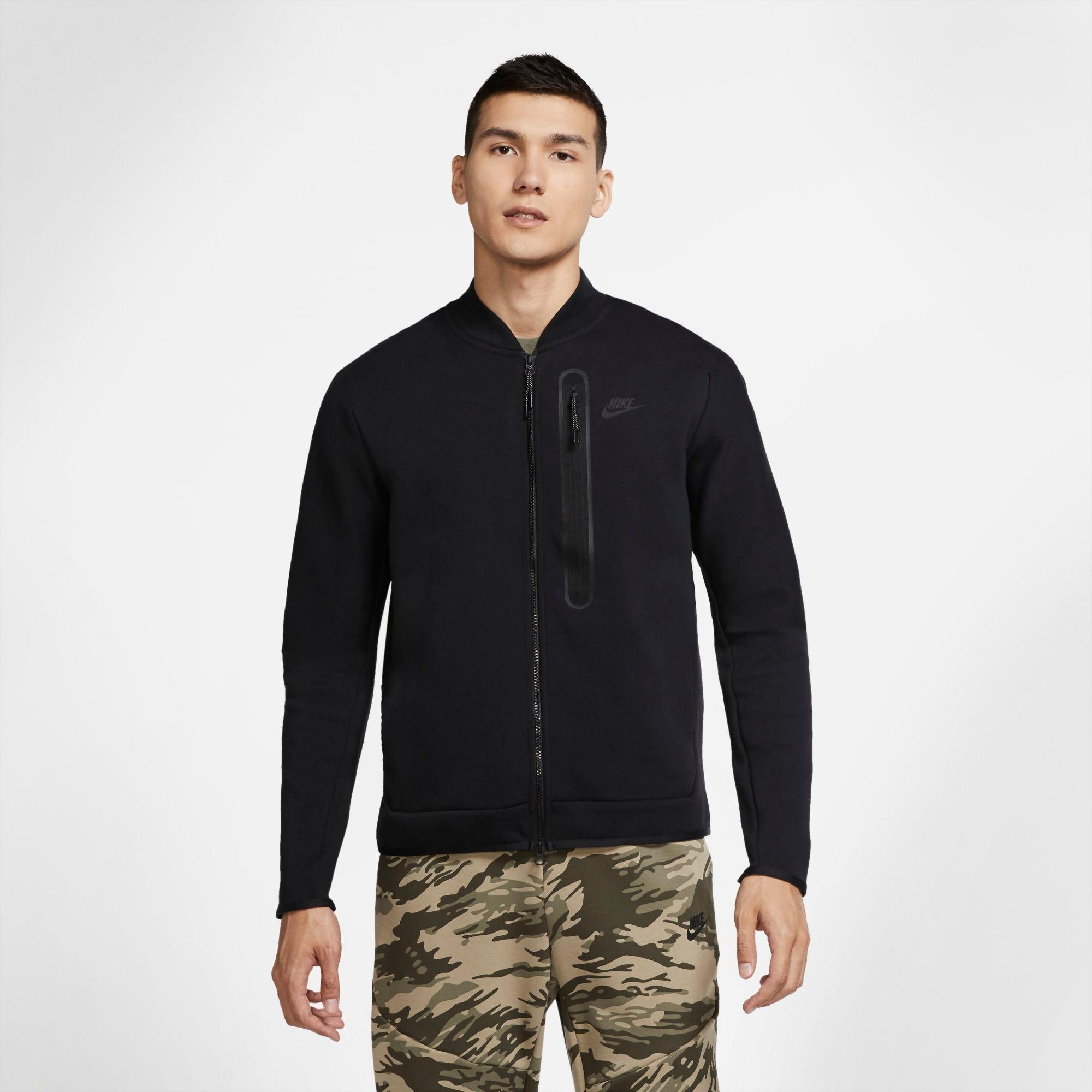 nike men's sportswear fleece bomber