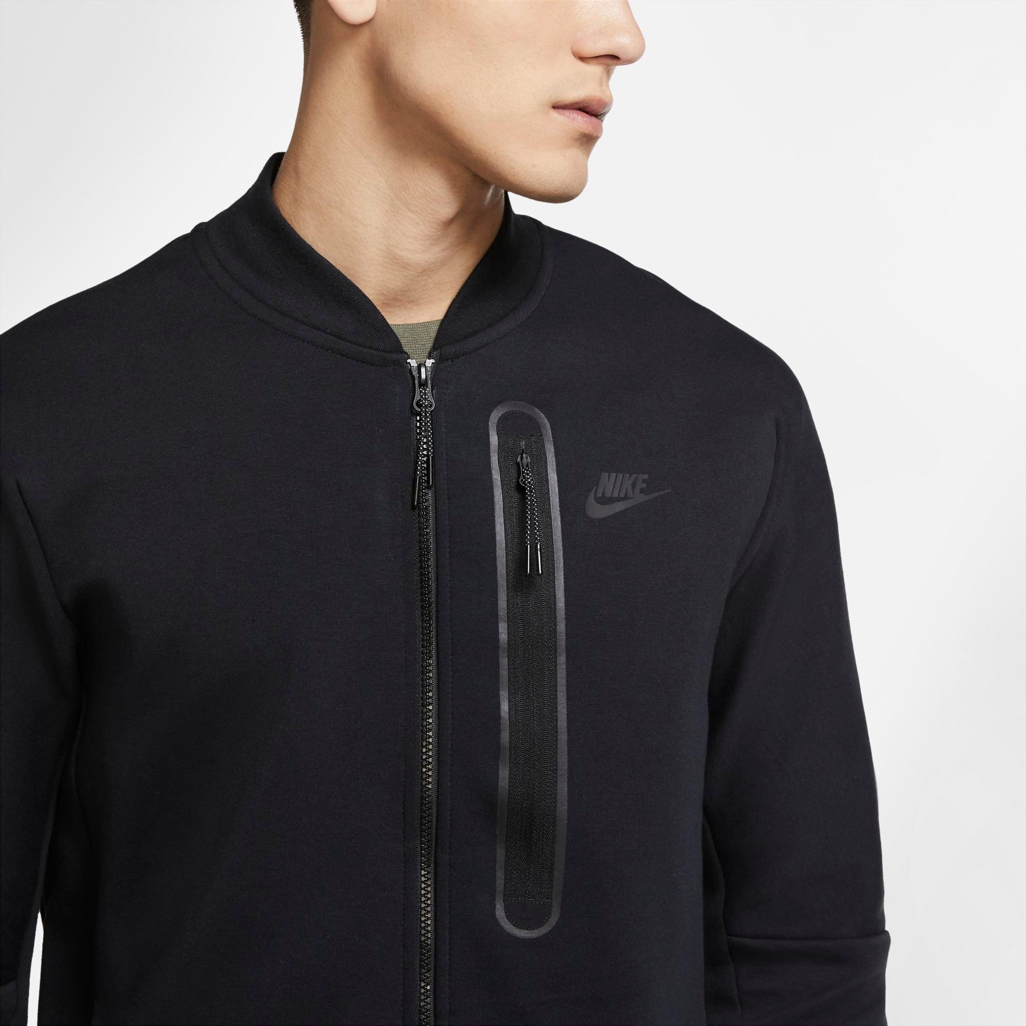 nike tech fleece bomber jacket