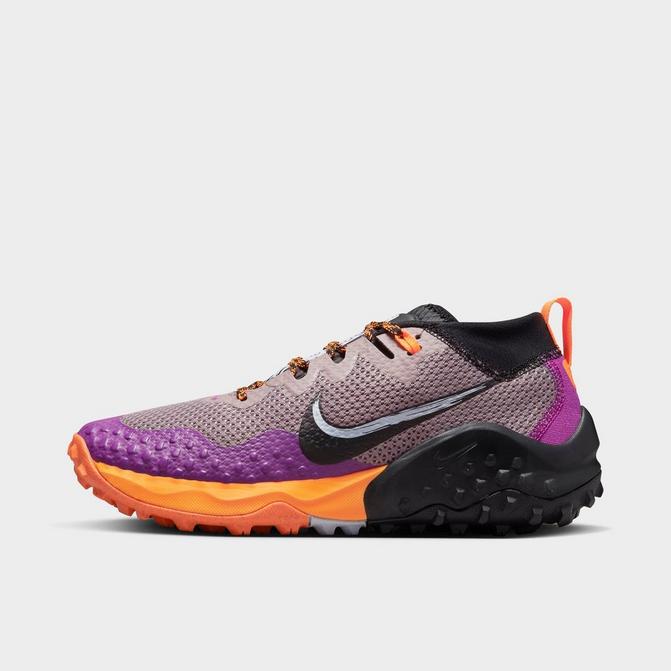 Nike pink and hot sale purple running shoes