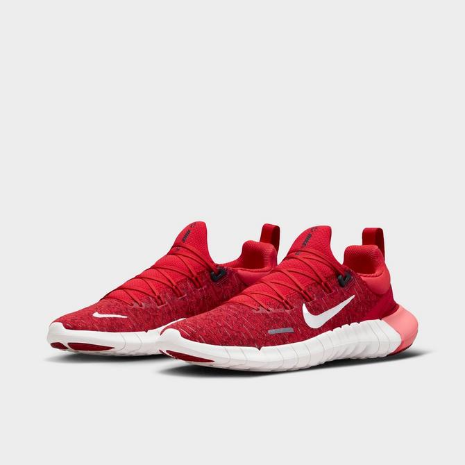 Nike free rn 5.0 mens clearance running shoes red / blue