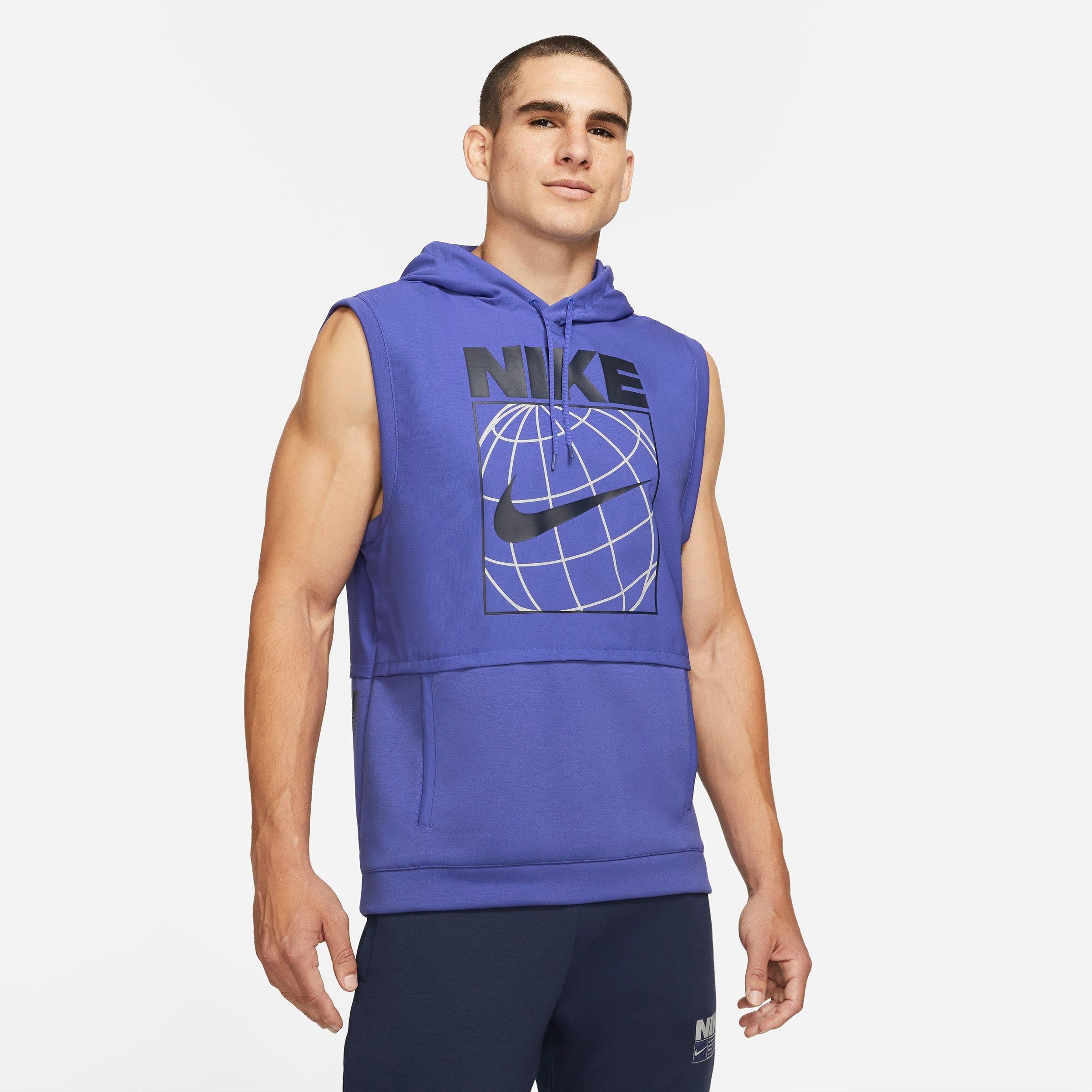 nike sleeveless workout hoodie