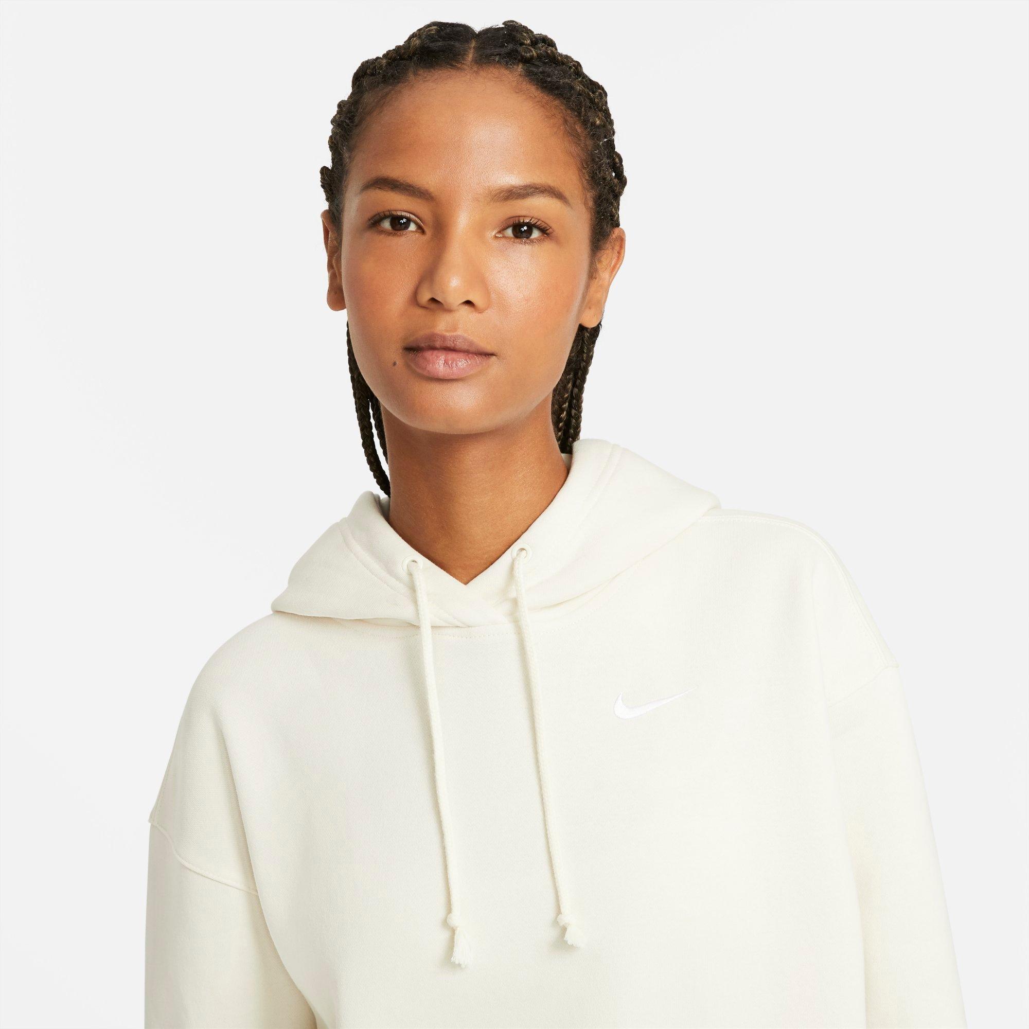 womens nike white hoodie