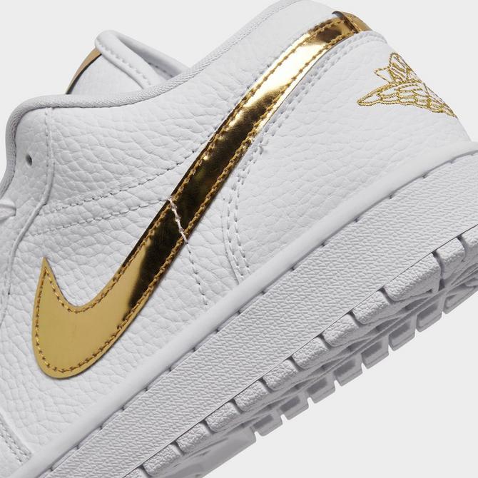 Nike air jordan white and gold online