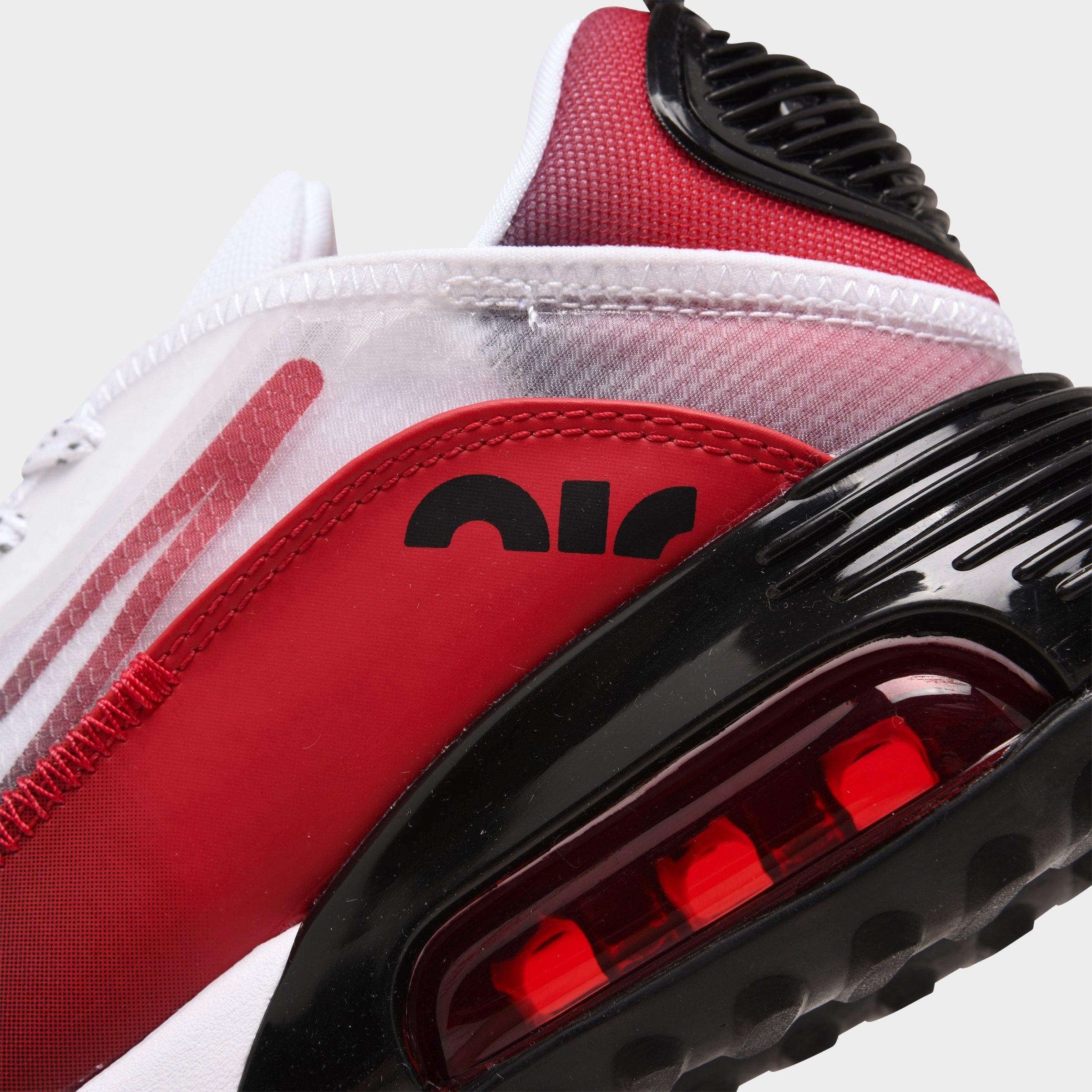 mens nike air max red and black