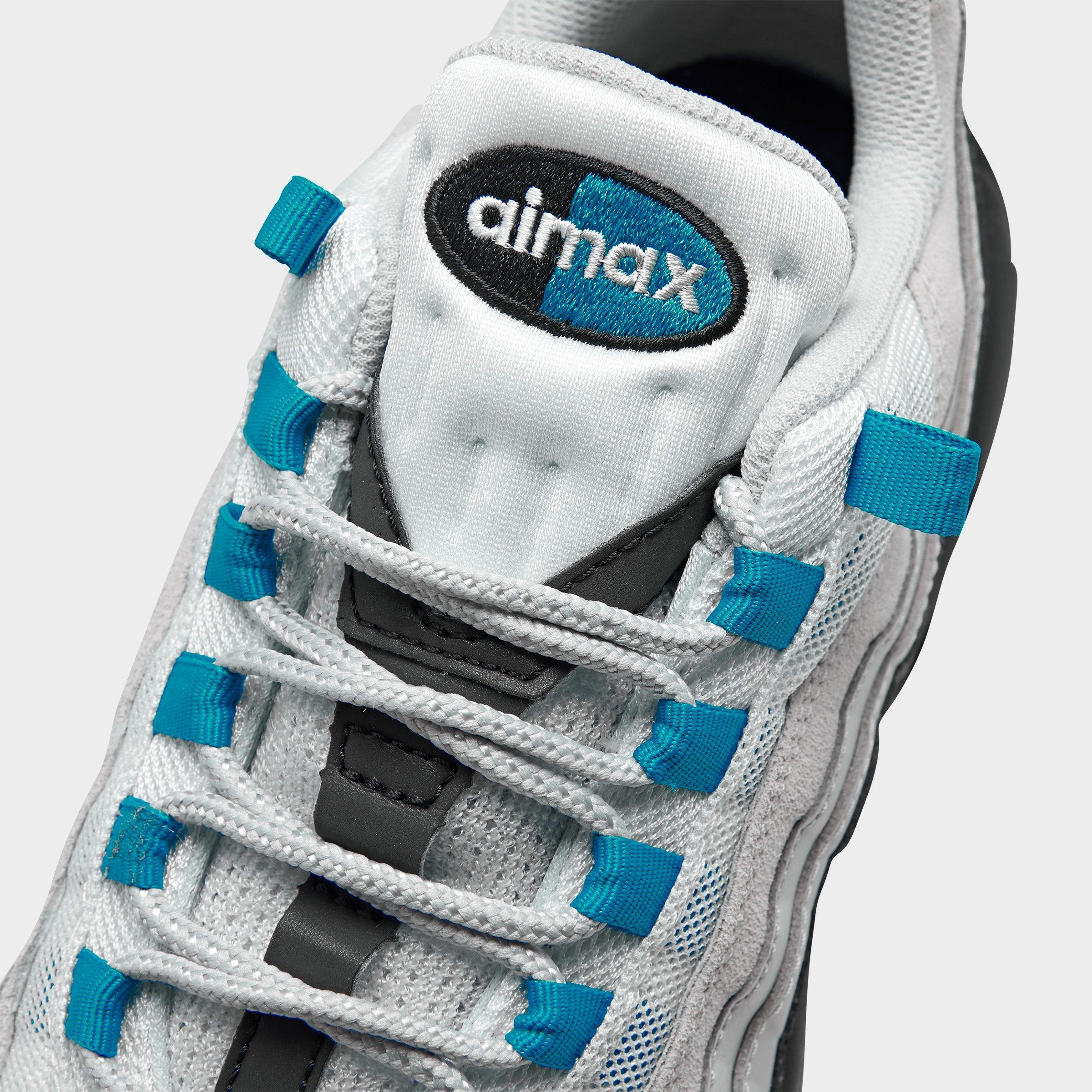blue and white air max 95