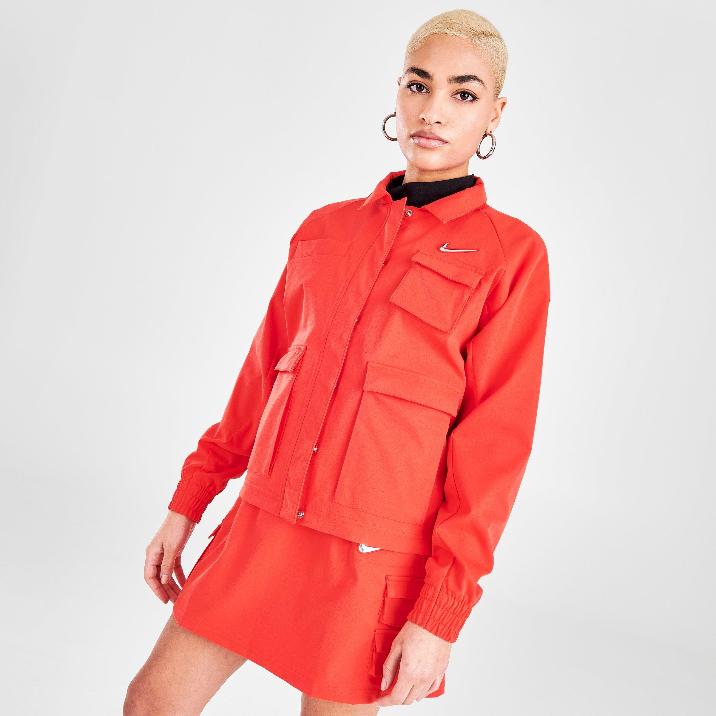 women's nike sportswear swoosh woven jacket
