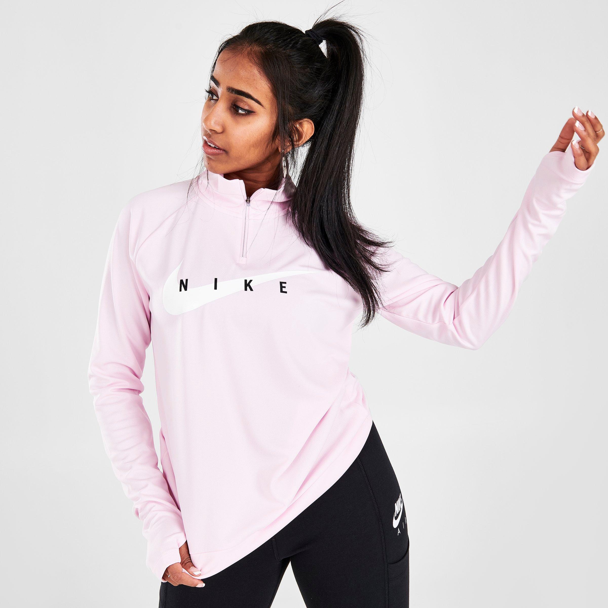 half zip run top