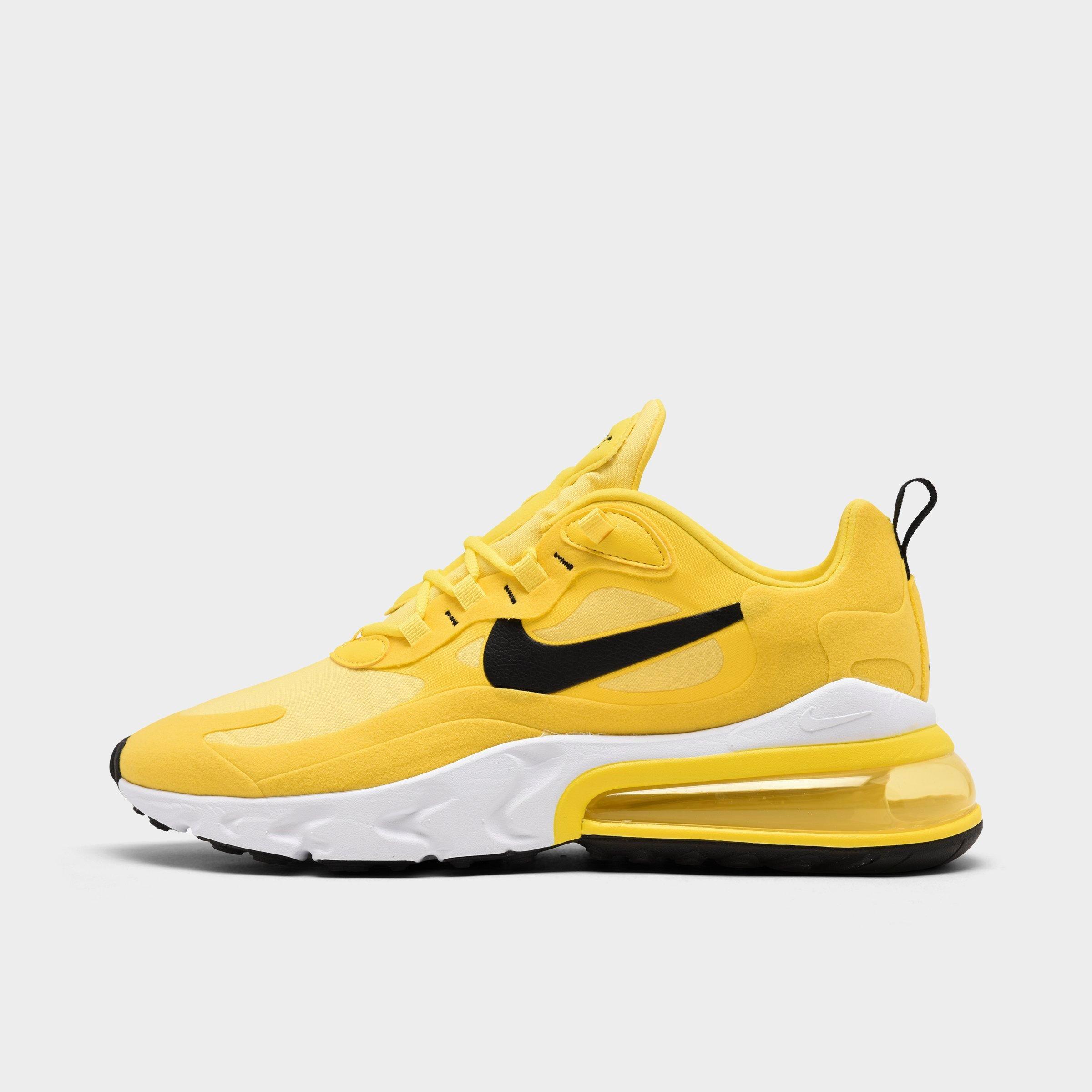 women's nike air max 270 react se casual shoes yellow