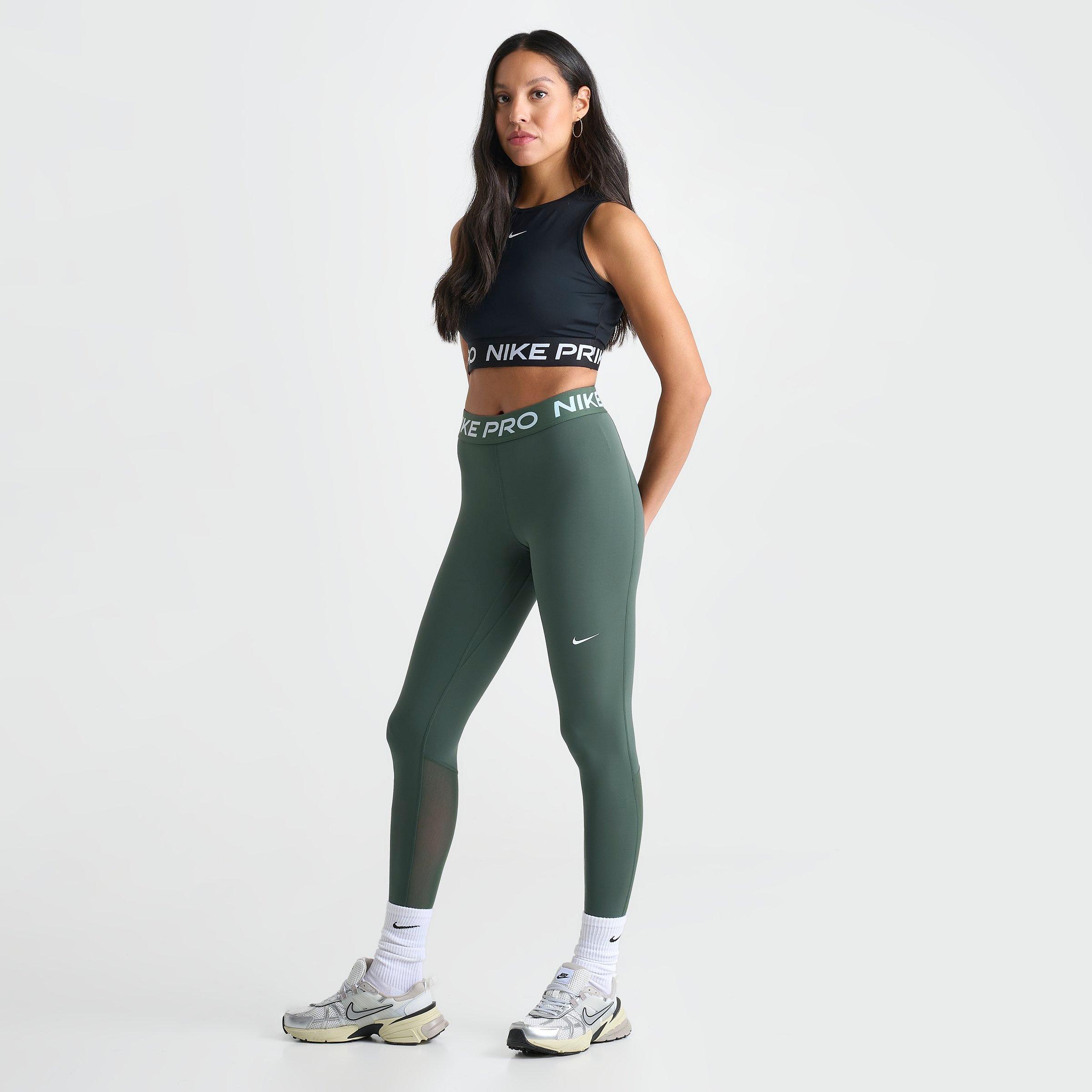 Women s Nike Pro 365 High Waisted 7 8 Mesh Panel Leggings JD Sports