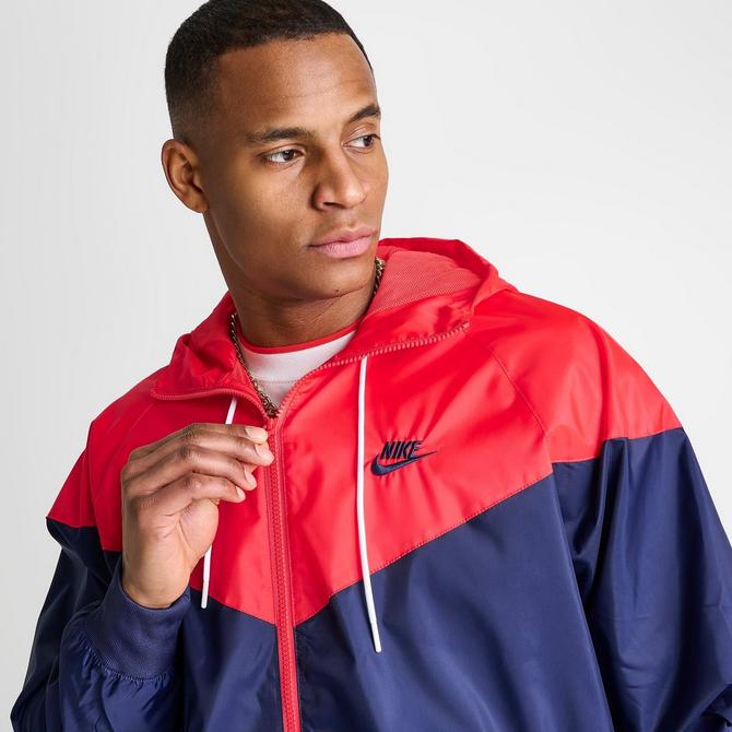 Nike Windrunner Jacket DA0001-013 Tall Sportswear Blue Black Red