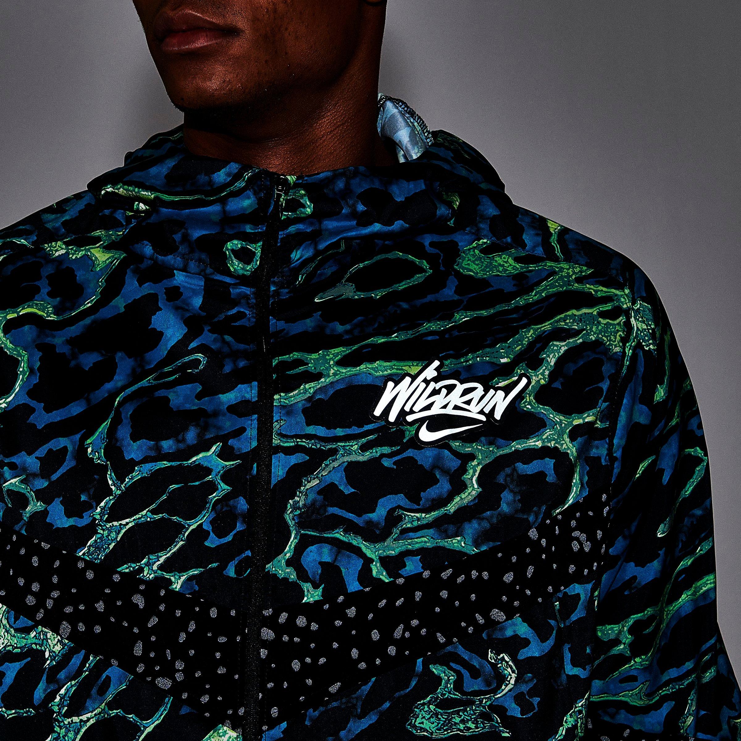 nike camo running jacket