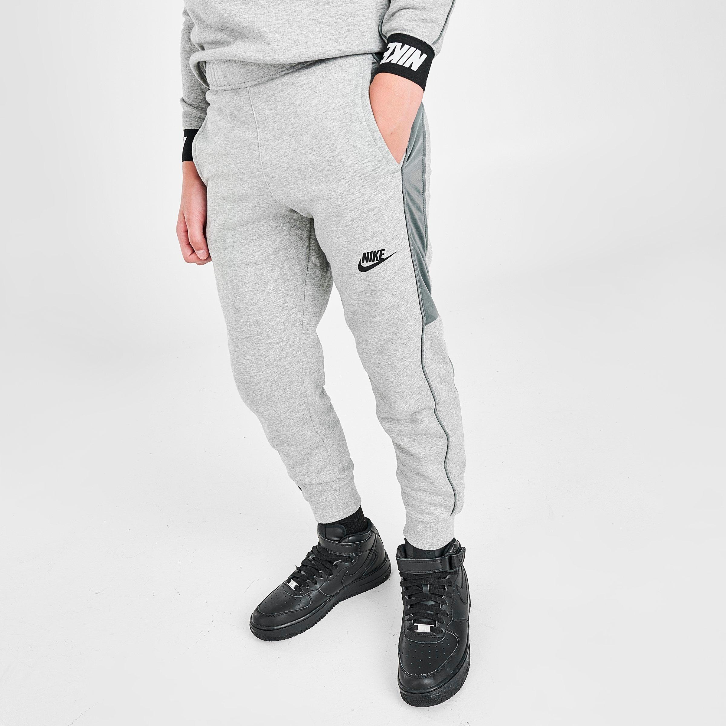 nike hybrid track pants grey