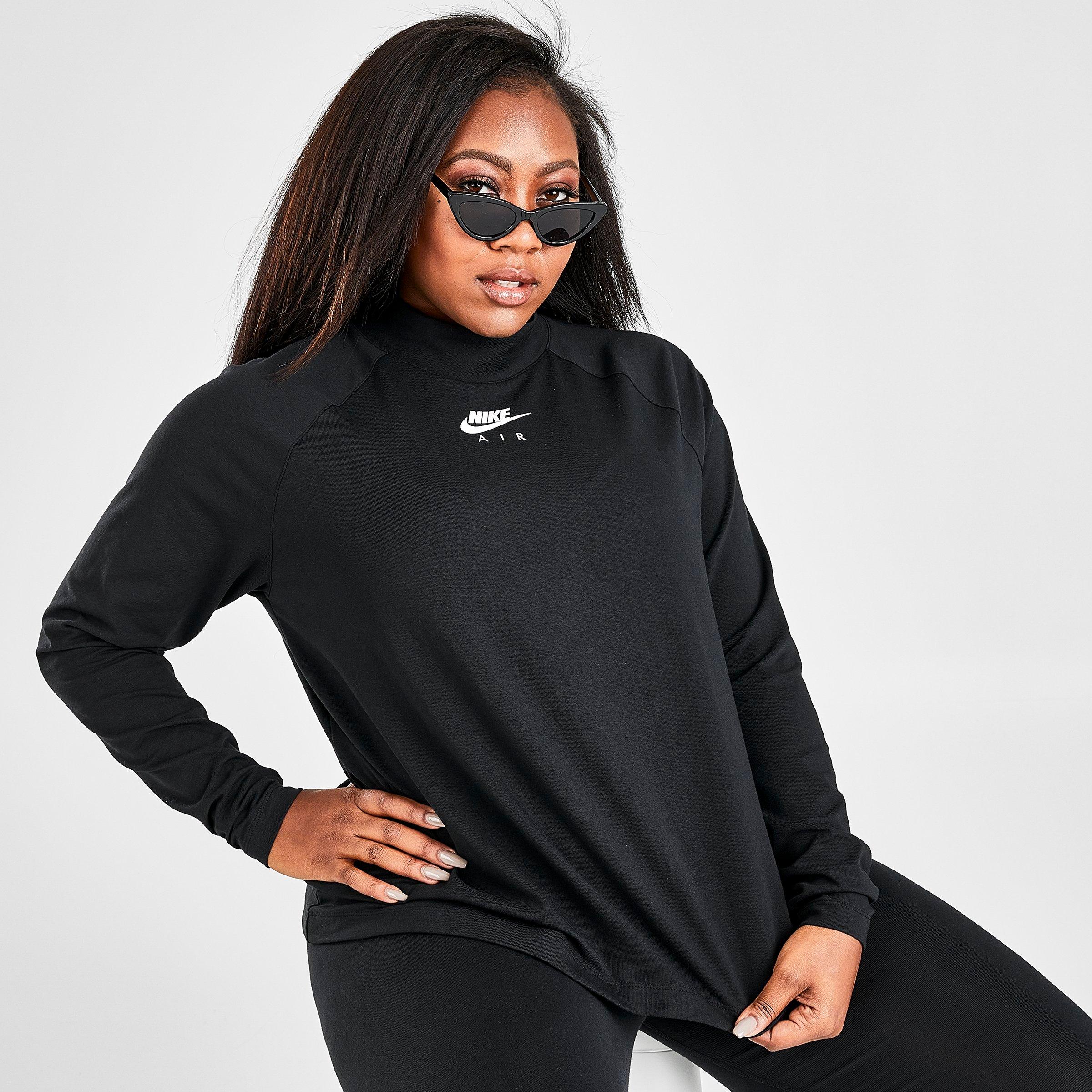 women's plus size mock neck tops