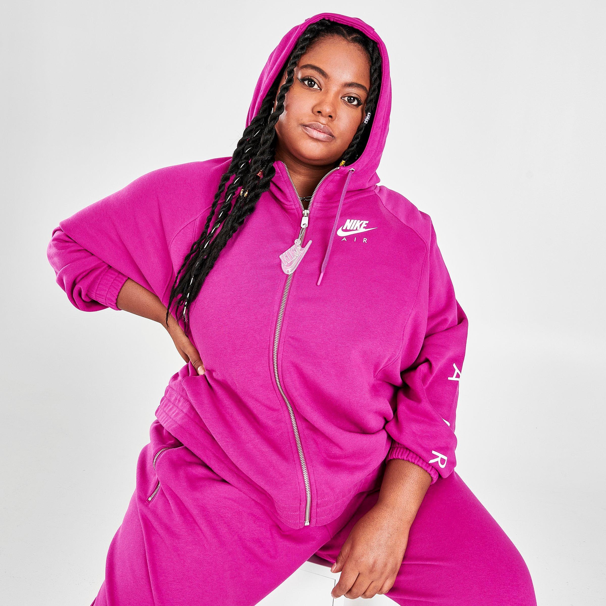 jd sports pink nike hoodie