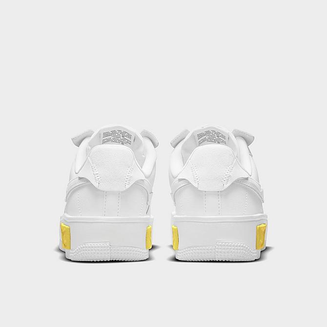 Left view of Women's Nike Air Force 1 Fontanka Casual Shoes in White/Photon Dust/Opti Yellow/Summit White Click to zoom