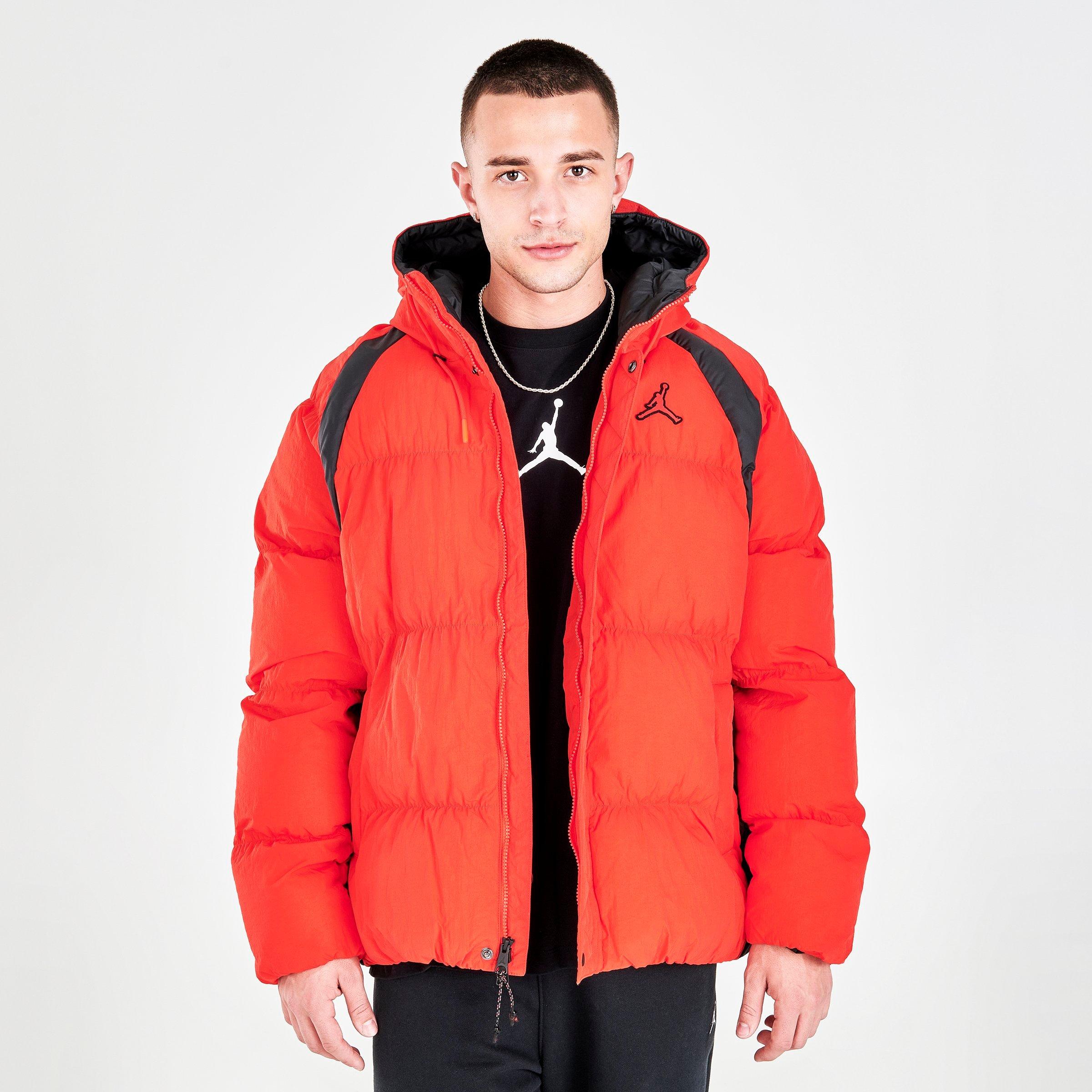 red jordan puffer jacket