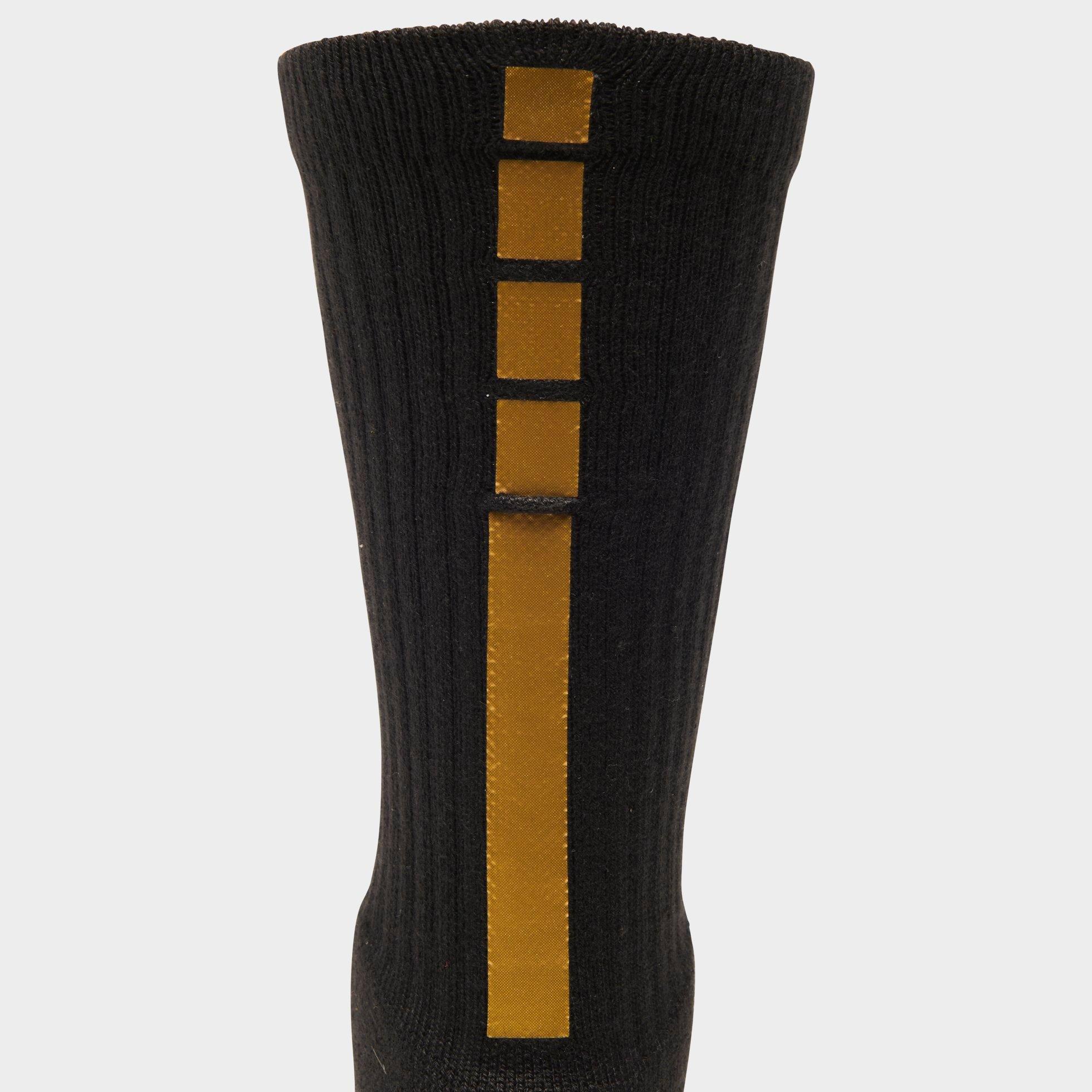 gold nike elite socks