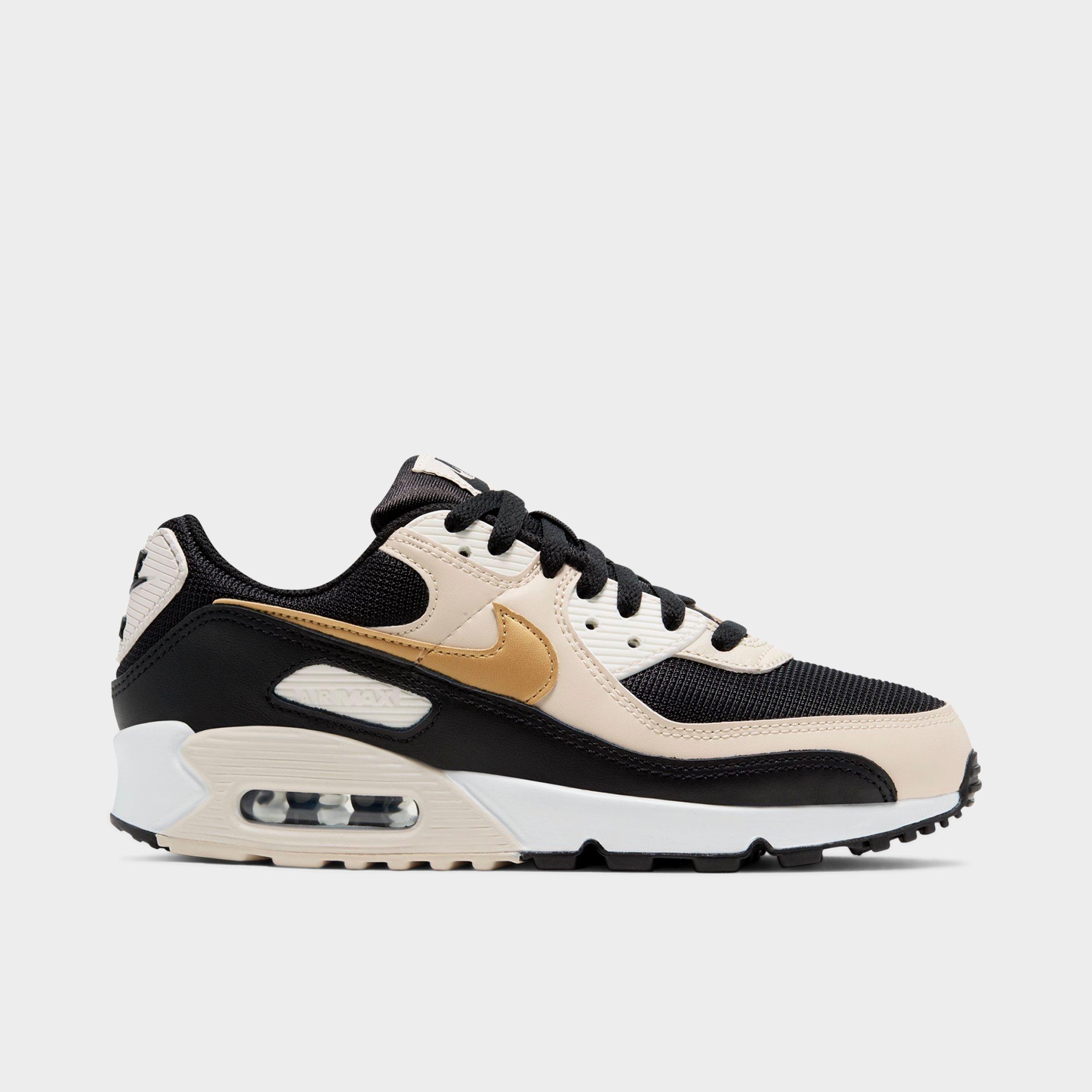 nike air max 90 womens black and gold