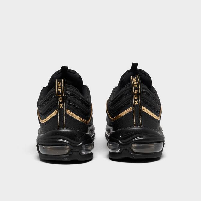 Men's nike black hot sale and gold sneakers