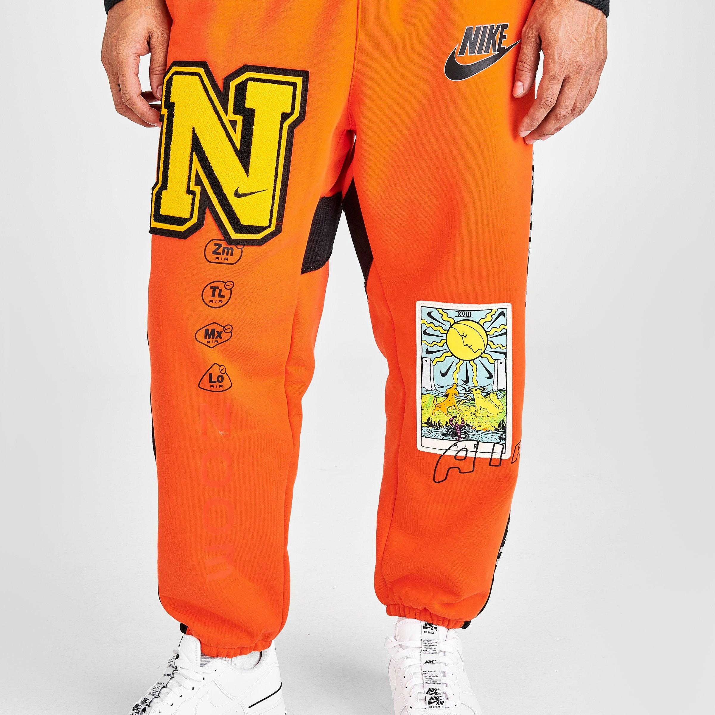men's nike orange sweatpants
