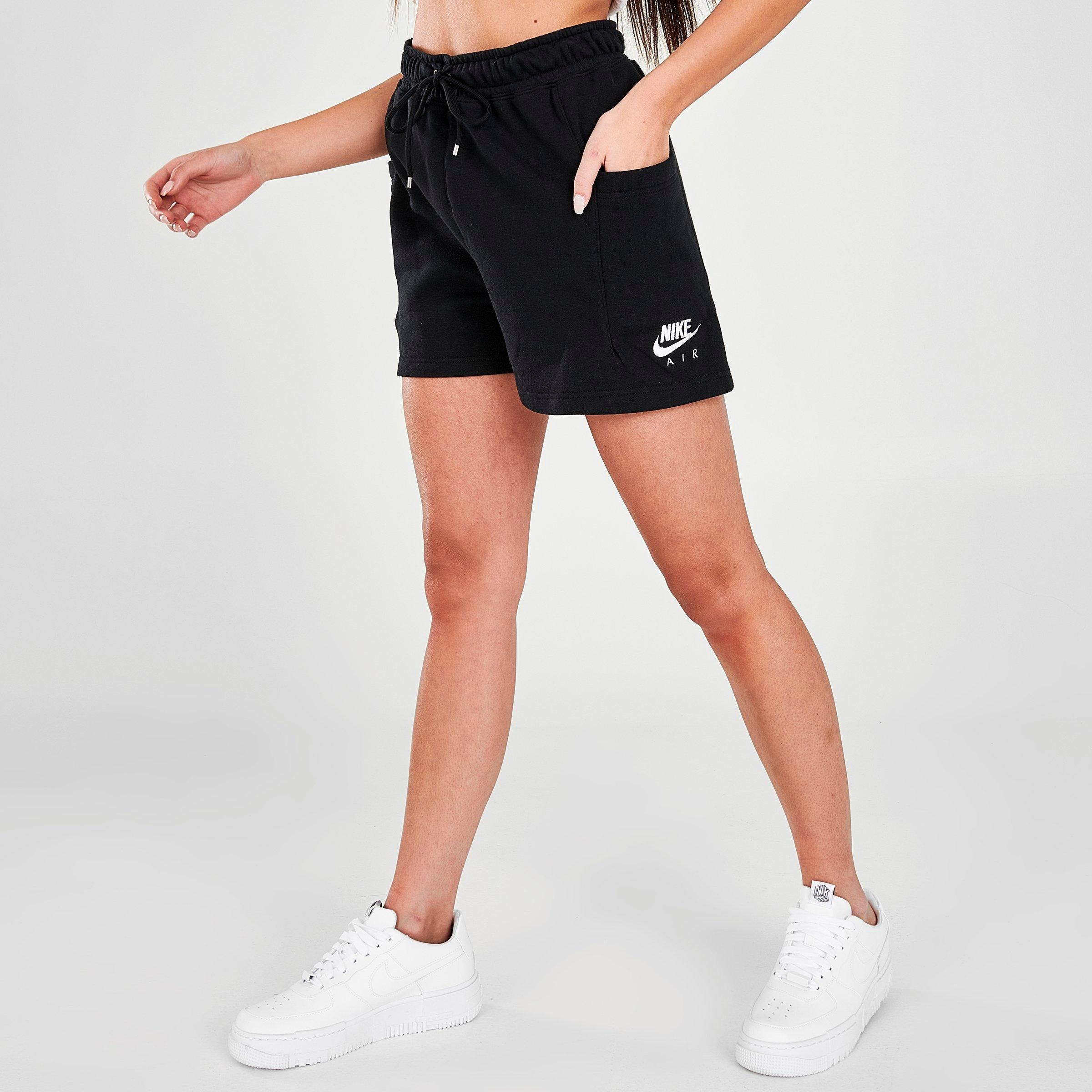 nike air fleece shorts womens