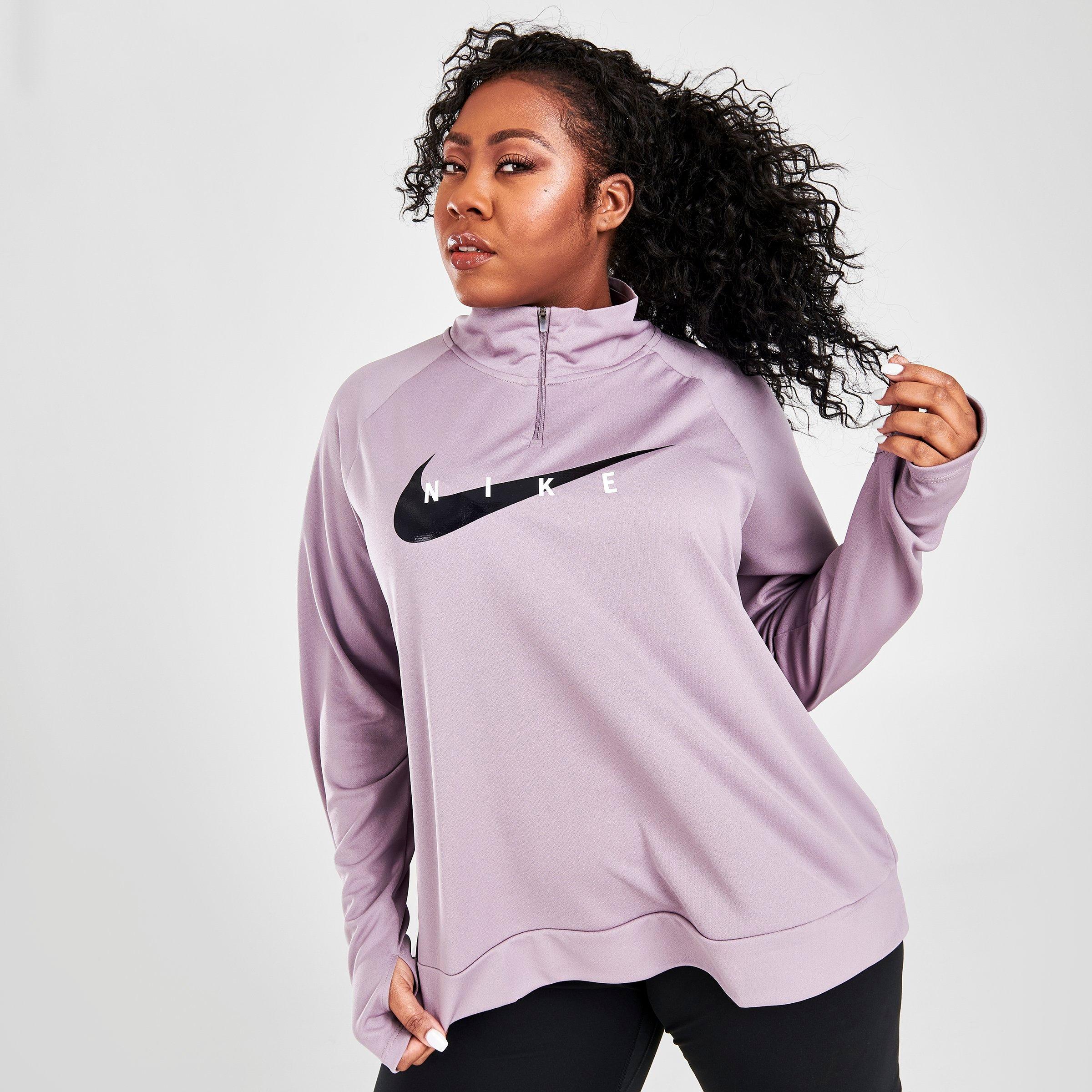 nike half zip running top