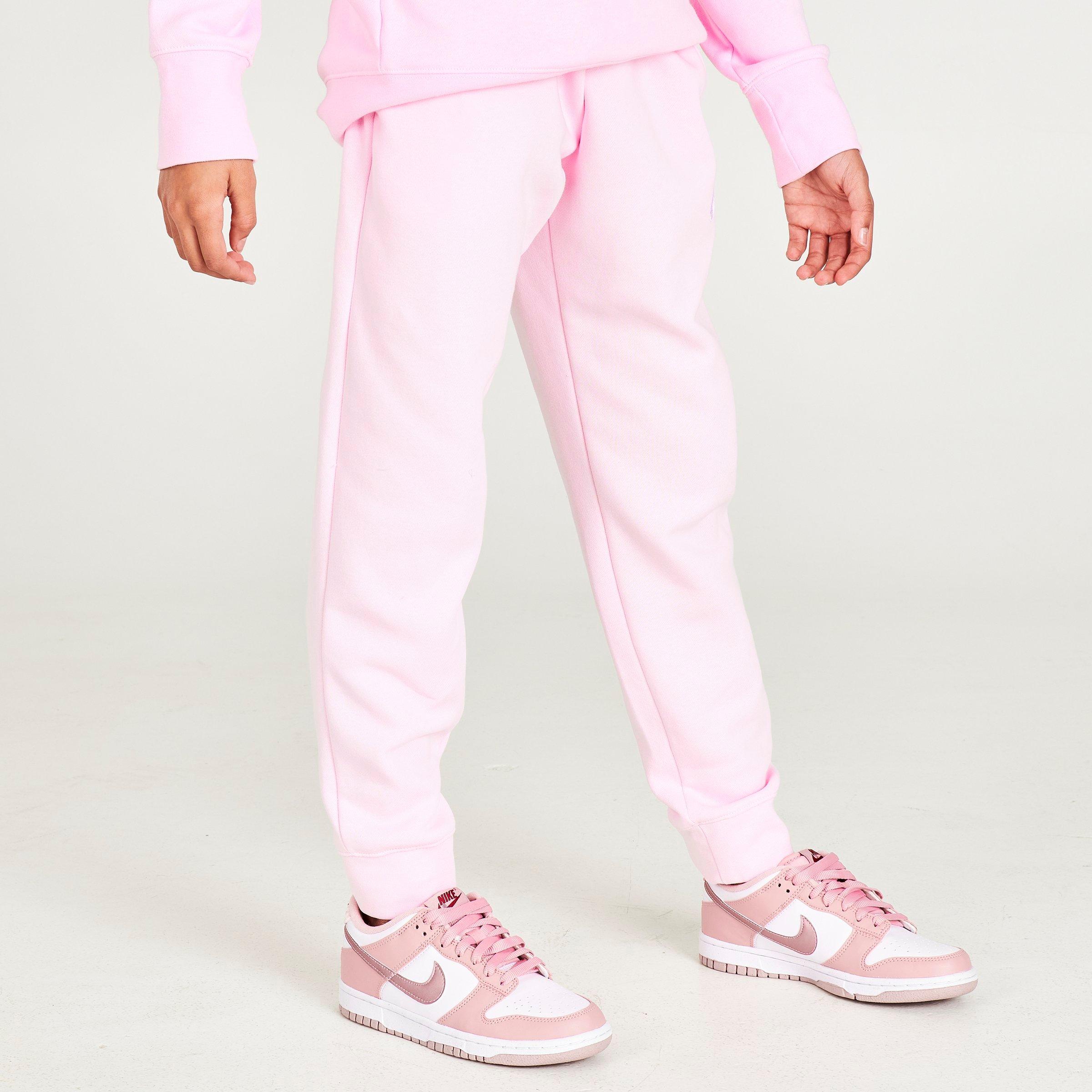 pink fleece joggers