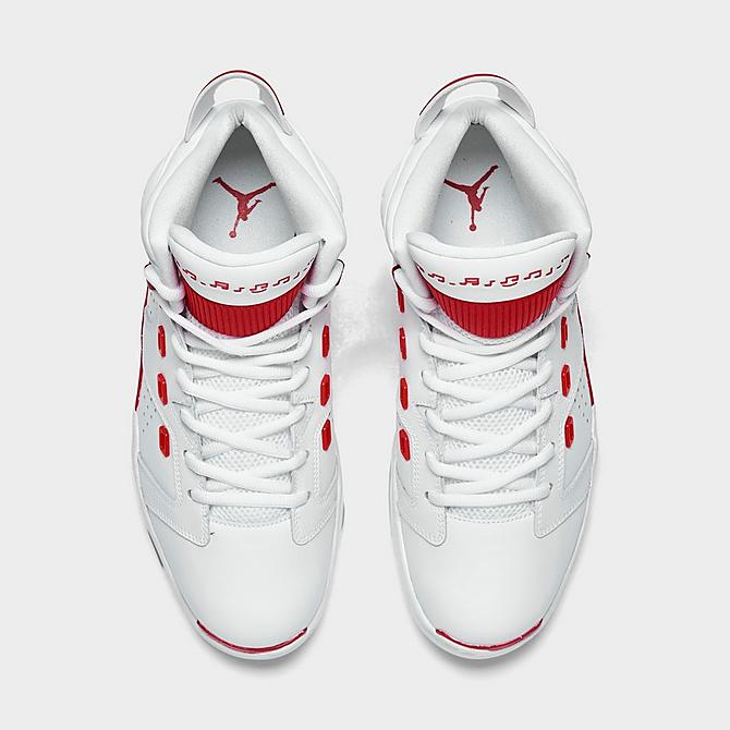 Jordan Mens 6-17-23 Basketball Shoes in White/White Size 8.5 Leather Finish Line Men Sport & Swimwear Sportswear Sports Shoes Basketball 