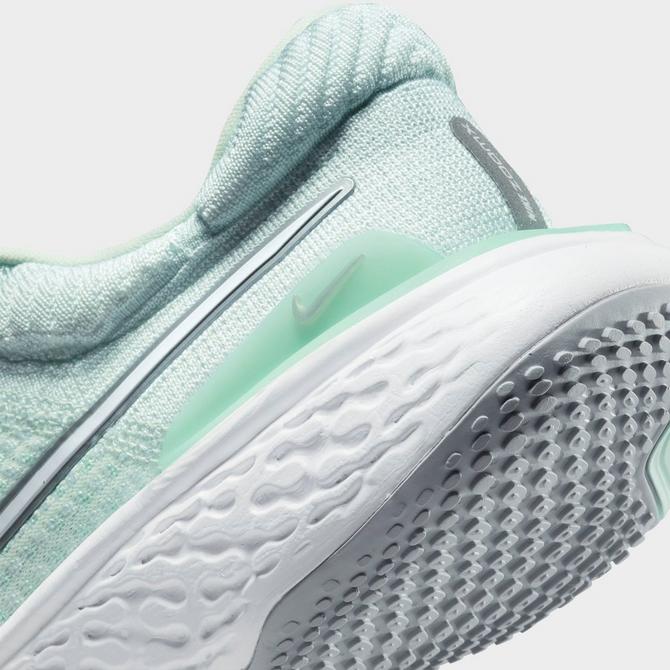 Women's epic react running 2024 shoes - light silver/sail/green