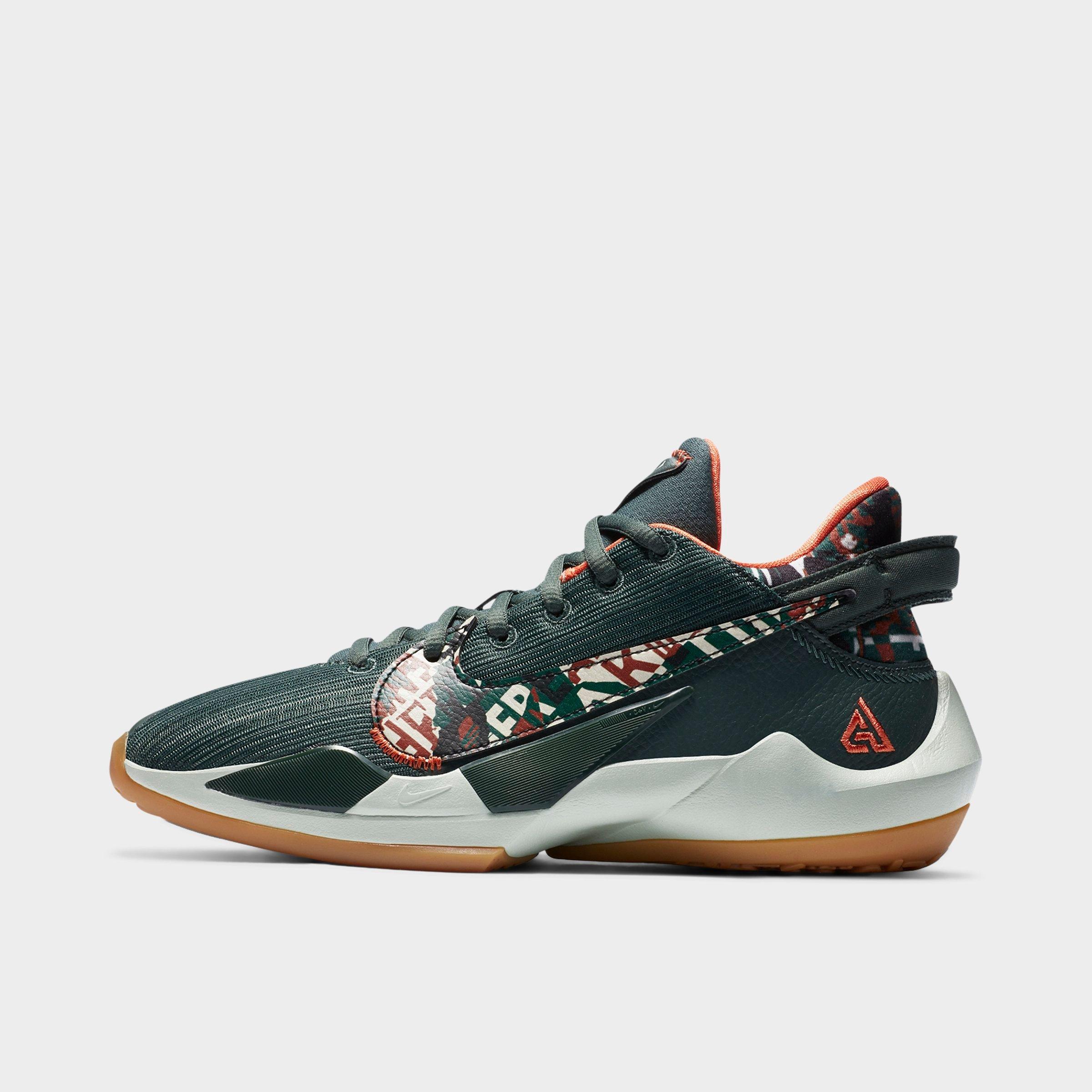 kids green basketball shoes