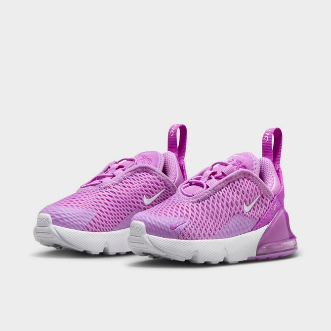 White  and  pink hotsell air max 270 trainers youth