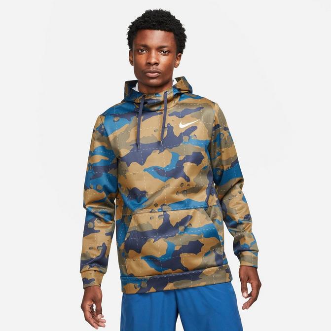 Men's Nike Therma-FIT Allover Camo Pullover Training Hoodie| JD Sports