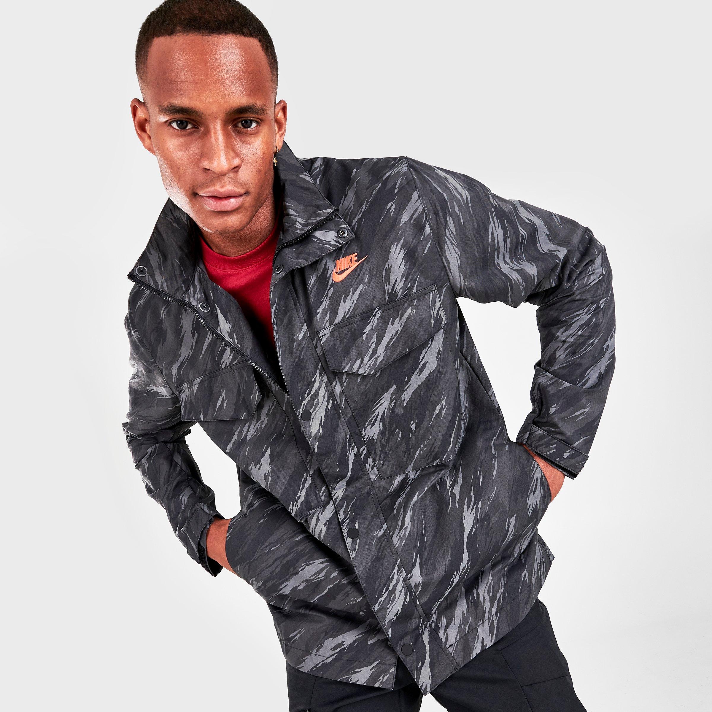 Men S Nike Sportswear Essentials Unlined M65 Allover Print Jacket Jd Sports