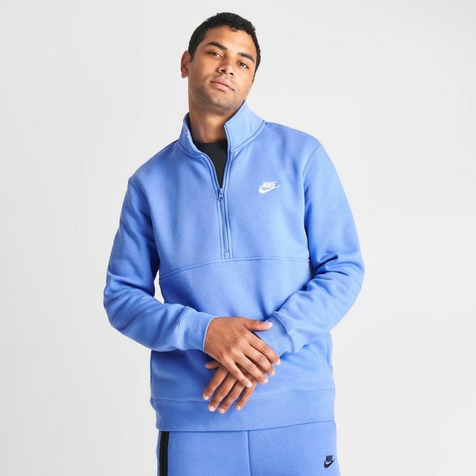 Nike club best sale half zip