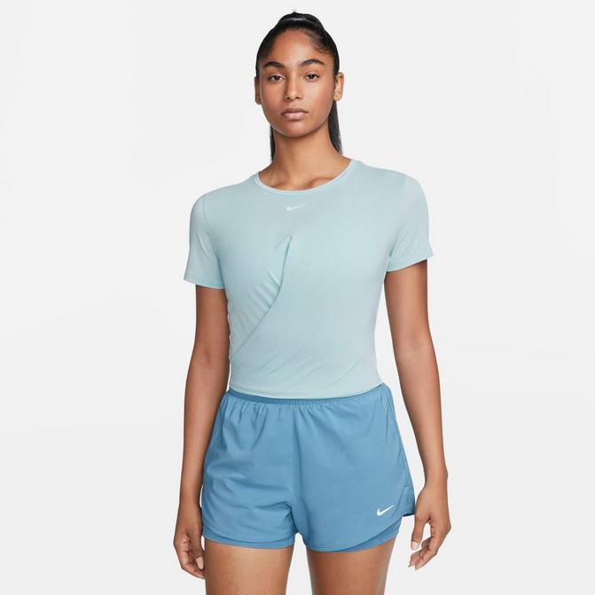 Nike Women`s Dri-FIT One Luxe Twist Standard Fit Short-Sleeve Top