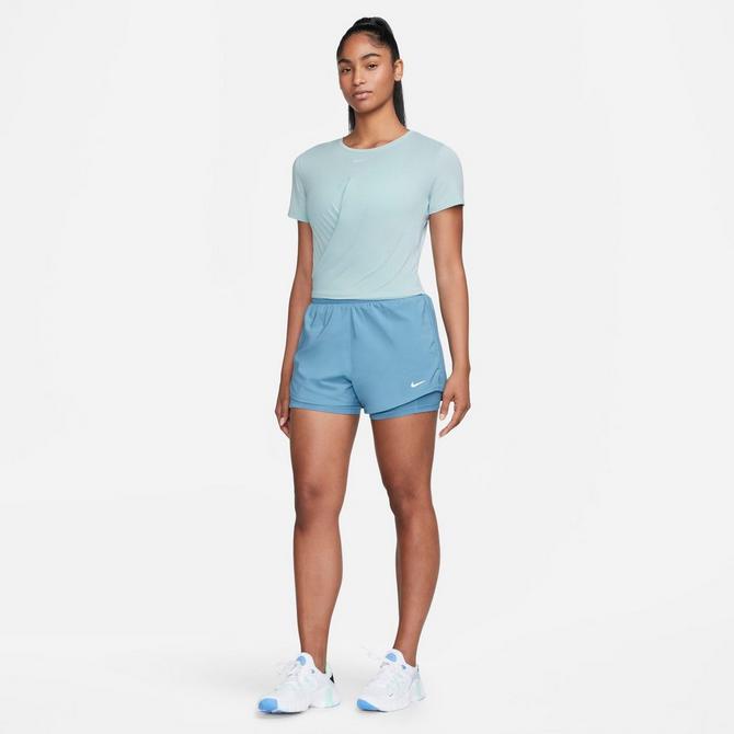 Nike Women`s Dri-FIT One Luxe Twist Standard Fit Short-Sleeve Top