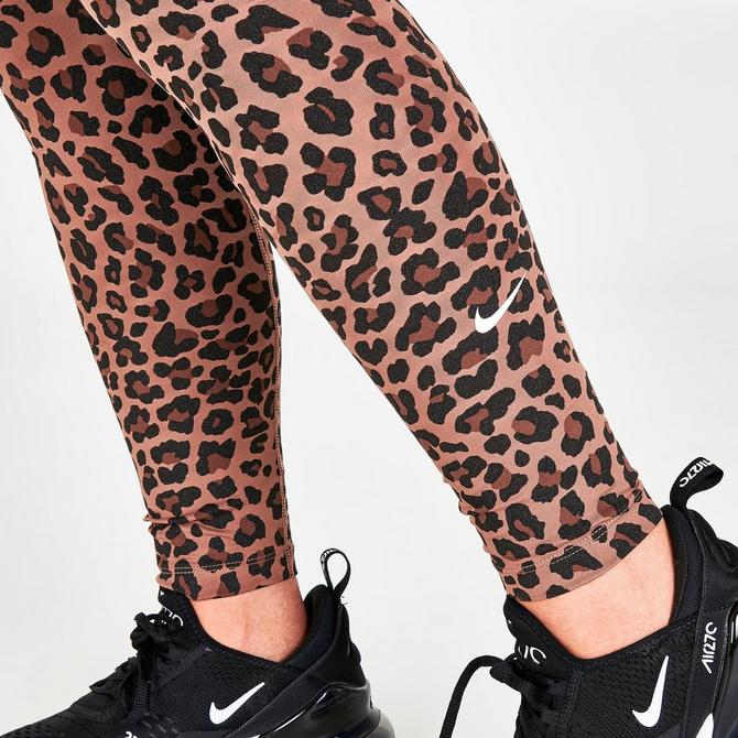 Women's Nike Dri-FIT One Leopard Mid-Rise Leggings | Sports