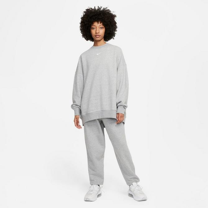 WMNS Nike Phoenix Fleece Crew - 'Dark Grey Heather/Black' – Kicks Lounge