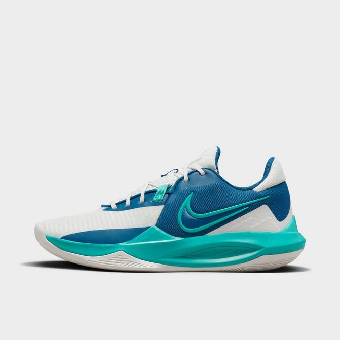 Nike basketball shoes hot sale blue and white