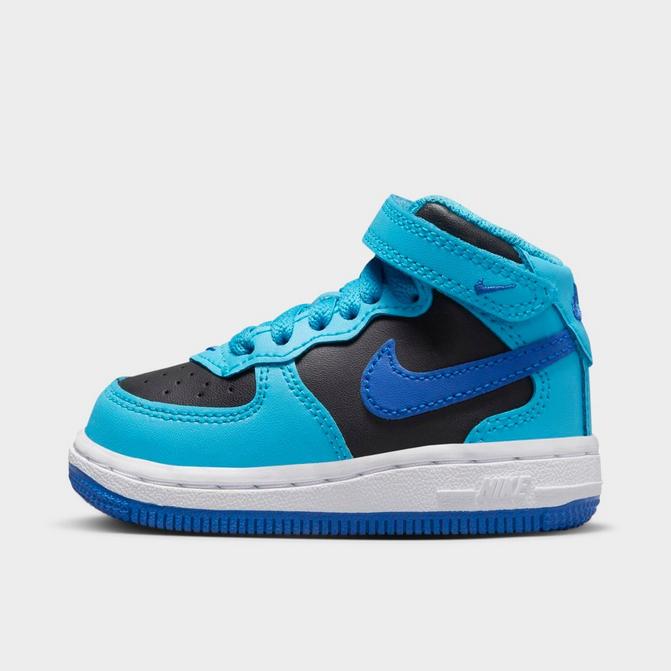 Black and outlet baby blue nikes