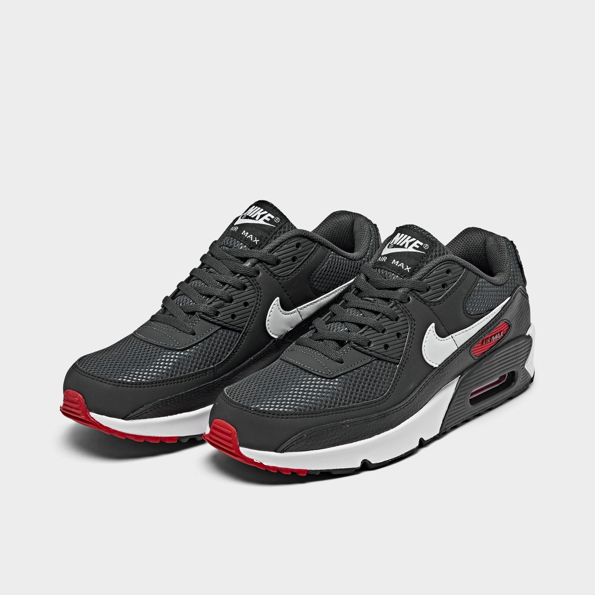 air max 90 white black university red