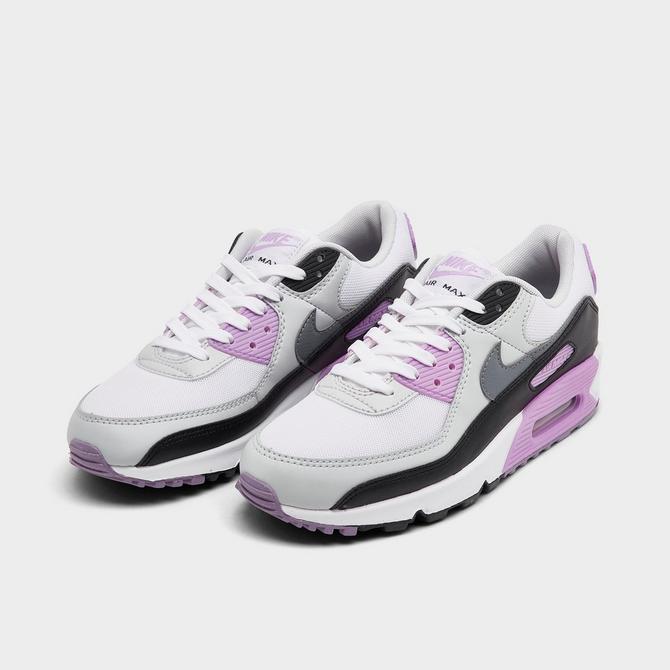 Nike air max 90 womens shoes new white purple hotsell