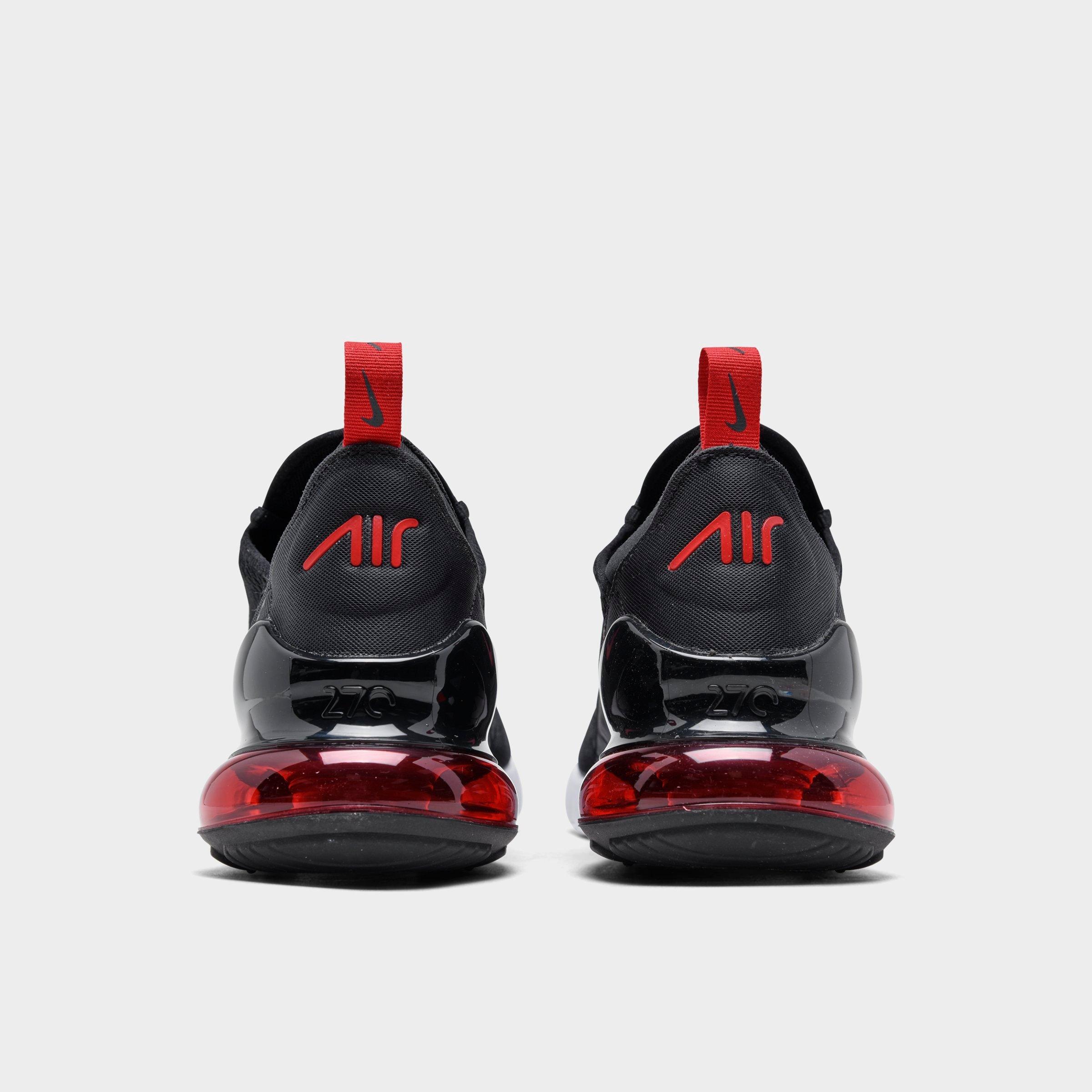 red and black nikes kids