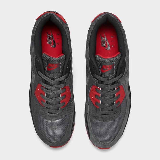 Red suede air max 90 on sale